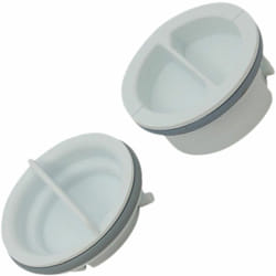 Kit 2 bouchons de rincage (C00051755) Lave-vaisselle 2I marchi, ariston hotpoint, bauknecht, creda, electrolux Indesit scholtes, smeg, whirlpool