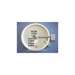 PLAQUE RADIANT 1200W - 220V EGO: 10.84631.040 DIAMETRE INTER.: 140mm - EXTER.: 165mm 481925998196-3740636018-3740635218