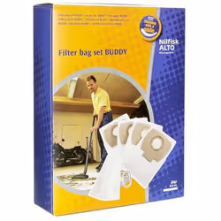 Boite de 4 sacs + 1 filtre à eau BUDDY pour aspirateur NILFISK 302002403 Appareils compatibles : [ASPIRATEUR NILFISK: ] BUDDY ...