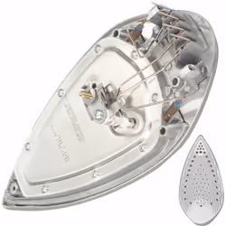 Semelle de fer à repasser - 765W pour centrale vapeur CALOR La semelle est livrée avec sa résistance 765 W. Les pas de vis de ...