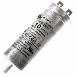 Condensateur 10mF 450V compatible pour sèche-linge WHIRLPOOL, BAUKNECHT, BAUCKNECHT, LADEN, IGNIS, BRANDT, MIELE, ARTHUR MART ...