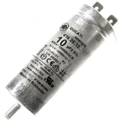 Condensateur 10mF 450V (481981729147, C00770241, 481010743850) Sèche-linge aeg, altus, ariston hotpoint, arthur martin, arthur martin electrolux,