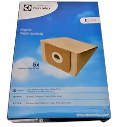 Boite de 5 sacs poussières + 1 microfiltre d'origine pour aspirateur ELECTROLUX, AEG, TORNADO, ZANUSSI, NILFISK, VOLTA 900256 ...