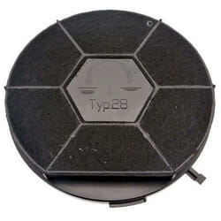 Candy - Filtre charbon rond type 28 CHF28/1 (à l'unité) 240X34 mm (480181701006, 481281718525) Hotte aeg, ariston hotpoint, arthur martin electrolux,