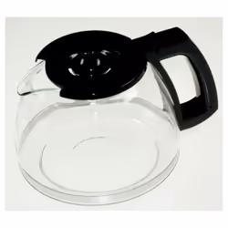 Verseuse en verre + couvercle pour Cafetière MELITTA 6690205. Matière de la pièce : Verre.