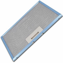 Filtre métal anti graisse (à l'unité) d'origine 275X217 mm (481248058332) Hotte ariston hotpoint, bauknecht, elica, ikea Whirlpool scholtes Whirlpool