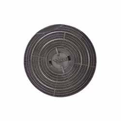 Filtre rond à charbon actif type 34 pour Hotte WHIRLPOOL 484000008610. Diamètre: 25,5 cm.
