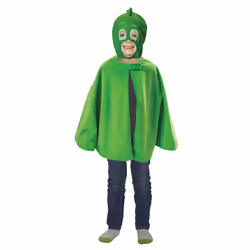 Cijep Pyjamasques - Cape-Plaid + Masque Gluglu, unisexe, 3 an(s), Polyester, Vert, Chine, 468 g