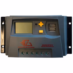 Ce régulateur de charge PWM (Pulse Width Modulation) de la marque EZA a pour rôle d'adapter la tension d'un panneau solaire d ...