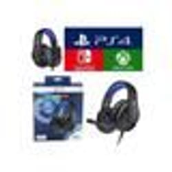 Casque Gamer - Under Control - Pro-SH3 - Bleu - Compatible PS4 - Micro rabattable