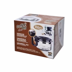 Verseuse universelle pour cafetière de 9 à 12 tasses WPRO référence D262541. Grâce à son couvercle réglable, la verseuse WPRO ...