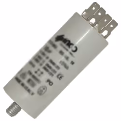 Condensateur 10mF 450V universel compatible pour sèche-linge WHIRLPOOL, BAUKNECHT, BAUCKNECHT, LADEN, IGNIS, BRANDT,, ARTHUR ...
