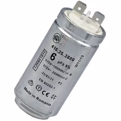 Condensateur 6mF d'origine pour Sèche-linge ARTHUR MARTIN ELECTROLUX, ELECTROLUX, AEG, FAURE 1256418102 Appareils compatibles ...