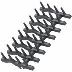 Picots en caoutchouc de panier supérieur pour Lave-vaisselle Electrolux 1380184109. Dimensions : 180 x 80 x 25 mm.
