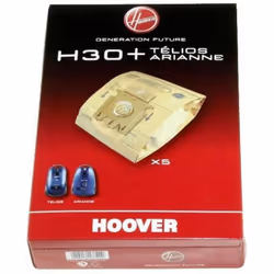 Boite de 5 sacs antibacterie H30S SENSORY TELIOS ARIANNE pour aspirateur HOOVER 09178278Appareils compatibles :ASPIRATEUR HOO ...