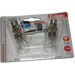 Lot de 2 ampoules halogènes T25L E14 40W long. 81mm diam. 23mm (484000008834) Hotte 60258 sauter, brandt, de dietrich, fagor, sa