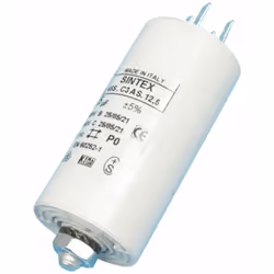 Condensateur 12.5MF compatible pour Lave-linge CANDY, BRANDT, THOMSON, VEDETTE, ROSIERES, HOOVER, ZEROWATT, GORENJE, IBERNA, ...