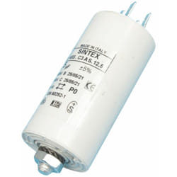 Condensateur 12.5MF (481281728955, 2807960100) Lave-linge 2I marchi, altus, ardem, ariston hotpoint, bauknecht, beko, bluesky, boreal, brandt, candy,