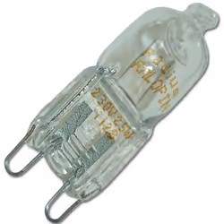 Ampoule halogène G9 25W pour four, cuisinière, hotte WHIRLPOOL, DE DIETRICH, SIEMENS, BOSCH, BAUKNECHT, ELECTROLUX, NEFF, AEG ...