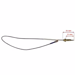 Thermocouple bruleur pour four, cuisinière ARISTON HOTPOINT, INDESIT, SCHOLTES, CANNON, CREDA C00052986, 1982800 Appareils co ...