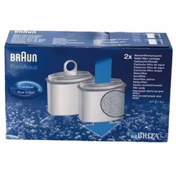Lot de 2 filtres a eau KWF2 PURE AQUA PURE COFFEE BRITA pour cafetière, Expresso BRAUN Ces cartouches filtrantes ameliorent l ...