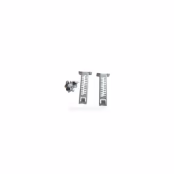 Jeu de fixation de plinthe pour Lave-vaisselle Bosch 00612653. Contenu: 2 supports avec vis et capuchons inclus.