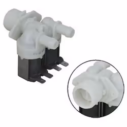 Electrovanne 2 voies compatible pour lave-linge BEKO, HOOVER, CANDY, FAR, AYA, LISTO, OTSEIN, OSTEIN, ALTUS, SABA, BLUESKY, C ...