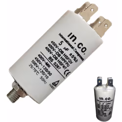 Condensateur 5MF compatible pour sèche-linge et Hotte, ARISTON HOTPOINT, SCHOLTES, AEG, INDESIT, ELECTROLUX, FAURE, ARTHUR MA ...