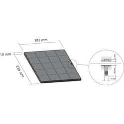 Electrolux - Filtre charbon 235x190x10 mm