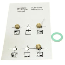 Beko - Jeu d'injecteurs butane pour Cuisinière 4431900083