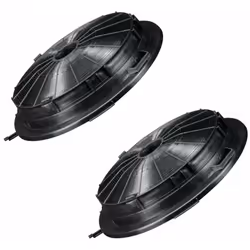 lot de 2 filtres à charbon pour Hotte WHIRLPOOL Dimensions : 210 mm CR230, 484000008655 Appareils compatibles : [HOTTE AIRLUX ...