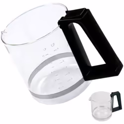 Verseuse nue pour cafetière expresso KRUPS 8 Verseuse en verre gradué de 1 litre, soit 8 à 12 tasses Livrée seule, sans couve ...