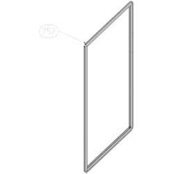 Joint de porte réfrigérateur (repère 252) (5928104700) Réfrigérateur, congélateur Beko grundig