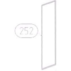 Joint de porte (repère 252) pour Réfrigérateur, congélateur BEKO, GRUNDIG 5928101100 Appareils compatibles : [FRIGO, RÉFRIGÉR ...
