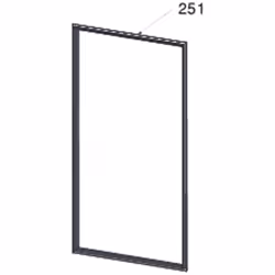 Joint de porte réfrigérateur (repère 251) pour Réfrigérateur, congélateur BEKO 4937732600 Appareils compatibles : [FRIGO, RÉF ...