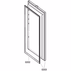 Joint de porte réfrigérateur d'origine pour Réfrigérateur, congélateur BOSCH, SIEMENS, NEFF 00241448, 241448 Appareils compat ...
