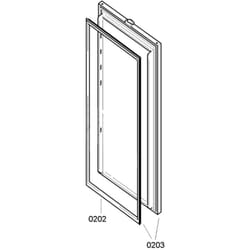 Bosch - Joint de porte réfrigérateur (repère 0202) d'origine