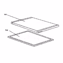 Joint (partie congélateur repére102) pour Réfrigérateur, congélateur LISTO 390H62 Appareils compatibles : [FRIGO, RÉFRIGÉRATE ...