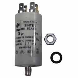 Condensateur 3µF d'origine pour lave-vaisselle ELECTROLUX, FAGOR, AEG, FAURE, ZANUSSI, WHIRLPOOL, PROGRESS, RADIOLA, BAUKNECH ...