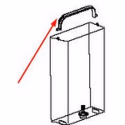 Poignée de réservoir n°1 pour cafetière, Expresso DELONGHI 5332128300 Appareils compatibles : [CAFETIÈRE, MACHINE À CAFÉ DELO ...