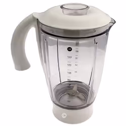Bol blender / mixeur complet 1,5l acrylique blanc pour robot ménager KENWOOD KW662494 Appareils compatibles : [ROBOT MÉNAGER ...