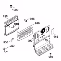 Elément préforme (repère 935) pour réfrigérateur, congélateur LIEBHERR 8003086 Appareils compatibles : [FRIGO, RÉFRIGÉRATEUR, ...