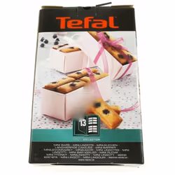 Lot de 2 plaques lini lingots pour gaufrier, croque-monsieur TEFAL XA801312 Appareils compatibles : [GAUFRIER, CROQUE-MONSIEU ...