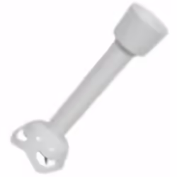 Description générale Pied mixeur blanc à 2 lames pour robot ménager MOULINEX, idéal pour préparer vos soupes, sauces et smoot ...