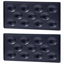 Lot de 2 plaques mini bouchées pour gaufrier, croque-monsieur TEFAL XA801212 Appareils compatibles : [GAUFRIER, CROQUE-MONSIE ...