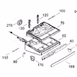 Elément préforme (repère 70) pour réfrigérateur, congélateur LIEBHERR 8003422 Appareils compatibles : [FRIGO, RÉFRIGÉRATEUR,  ...
