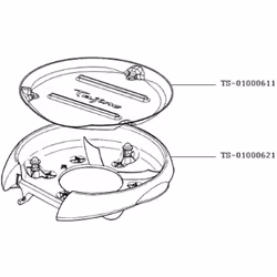 Réflecteur (repère TS-01000611) pour raclette, gril, wok TEFAL TS-01000611 Appareils compatibles : [RACLETTE, GRIL, WOK TEFAL ...