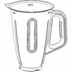 Bol blender inox pour robot ménager MOULINEX MS-650883 Appareils compatibles : [ROBOT MÉNAGER MOULINEX: ] LM320A10/870 [ROBOT ...