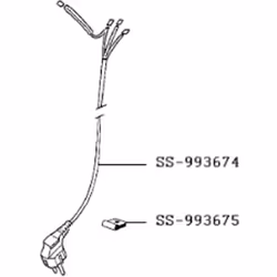 Cordon d'alimentation (repère SS-993674) pour friteuse MOULINEX SS-993674 Appareils compatibles : [FRITEUSE, AIRFRYER MOULINE ...