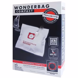 Sacs wonderbag compact (x5) pour aspirateur MOULINEX, ROWENTA, TEFAL WB305140 Appareils compatibles : [ASPIRATEUR MOULINEX: ] ...